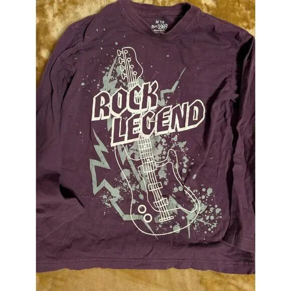 Boys Children's Place Bundle, Two Rock-N-Roll Lightweight Long sleeve T-Shirts w - Picture 5 of 10